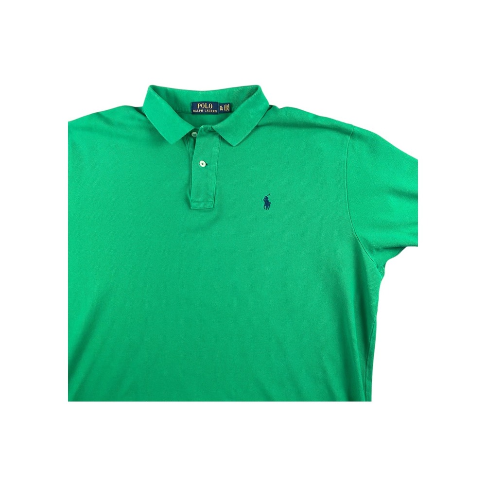Polo Ralph Lauren Mens‎ Green Short Sleeve Classic Fit Polo Shirt XL